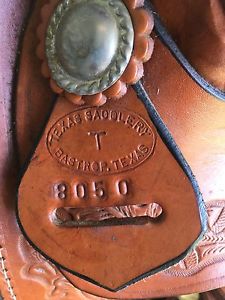 16" Roping Saddle Texas Saddlery Custom Made 20+ Yrs Ago  Never Been On A Horse