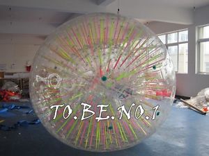 2.3*1.8M Fluorescence Rope Inflatable Zorb ball Zorbing Human Hamster ball