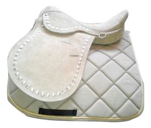Lazeen All Purpose English Swede Saddle with Adjustable Knee Pad