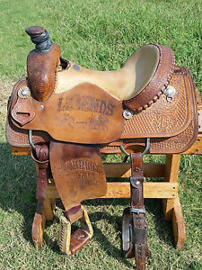15.5" Double J Team Roping Saddle - Made in Texas