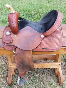 15" Hereford Tex Tan Barrel Racing Saddle - Made in Texas