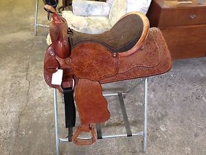 The Rider Saddle Horse Saddle 17" Seat Leather Cowboy Western Saddle New