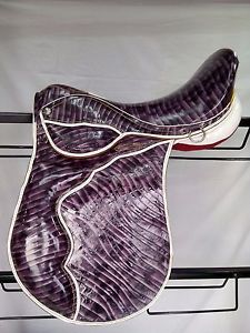 Lazeen Dressage Purple Crocodile Saddle
