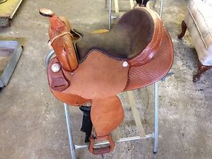 The Rider Saddle Horse Saddle 15" Seat Leather Cowboy Western Saddle New