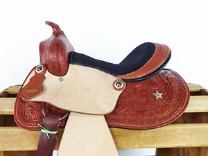 10" WESTERN COWBOY HORSE YOUTH LEATHER PLEASURE TRAIL RANCH SHOW SADDLE TACK
