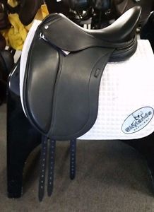 HOLD: New! DEMO Schleese HK (Heike Kemmer) Dressage Saddle - Size 17.5" - Black