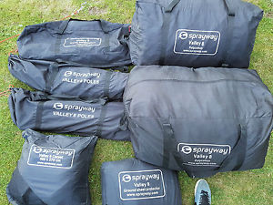 Sprayway Valley 8 Tent - with front extention, Groundsheet protector and Carpet