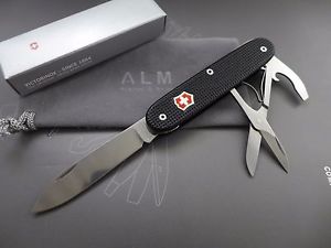 Custom Victorinox Pioneer X Voyageur Compact Pocket Clip SAK MOD 93mm BLACK