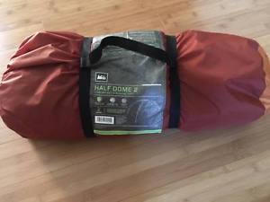 REI Half Dome 2 tent - new, unused, with footprint, backpacking, camping