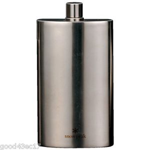 Snowpeak High Quality Titanium Skittles L 170ml eco camp Hip Flask Pants sake