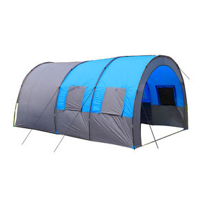 Outdoor Hiking Camping Tunnel Tents Large Tents One Room Two Hall Tent