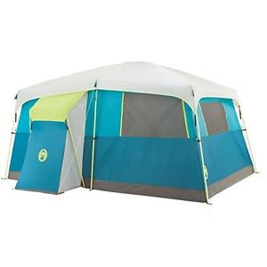Coleman 8 Person Tenaya Lake Fast Pitch Cabin Tent w/Closet & Room Divider