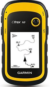 Worldwide Garmin Etrex 10 Gps Handheld Navigator Base Model Waterproof Yellow