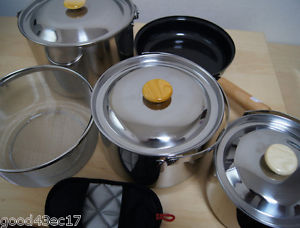 Snowpeak High Quality Multi Purpose Cookset 1 tent stove backpack family camp ti