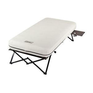 twin cot framed airbed inflatable w battery pump camping guest bed portable NEW