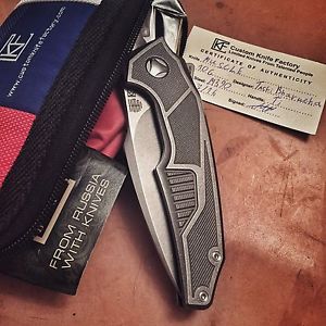 CKF MUSCLE TASHI BHARUCHA, M390 Custom Knife Knives Messer