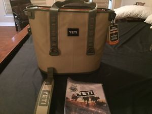 Yeti Hopper 40 Cooler, Color Tan/Blaze Limited Edition