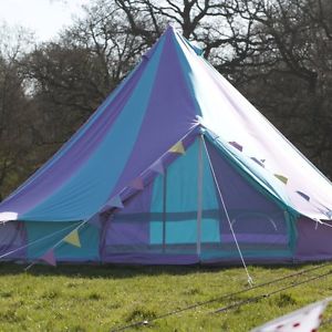 Boutique Camping 5m Harlequin Bell Tent With Zipped in Ground Sheet