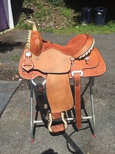 15" FQHB Billy Cook Barrel Saddle