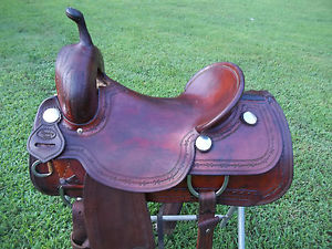 Cutting Saddle/ Custom Cowboy Tack Tall Cutter 16 Inch Hard Seat