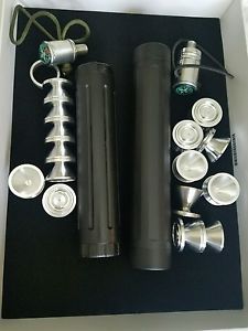 2 Sets! 8.5" fluted & 9" octagon tubes 6061 + 16 dry storage cups all 7075