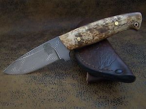 EXKLUSIVES CUSTOMS Zlatoust Damast Messer Outdoor / Jagdmesser 180 Lagen HRC-60
