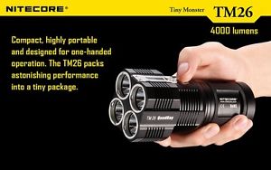 NiteCore TM26 Waterproof 4000LM 5 modes 4x XM-L2 U3 led light lamp Flashlight