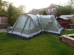 Outwell Nebraska XXL Large 10-12 Man/Person Tent 3 Bedrooms Excellent Condition!
