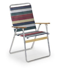 Telescope Casual Easy In and Out High Back Folding Beach Arm Chair, Spencer