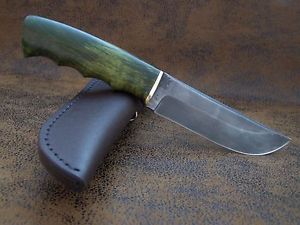 BULAT CUSTOM  Jagdmesser Zlatoust Messer Wootz-Stahl Schmelzdamast Bulat-Stahl