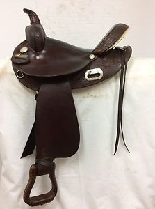 Circle Y Saddlery Custom Barrel Saddle #2026 Used 15" Regular Quarter Horse Bar