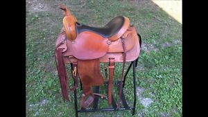 16"  Leather Western Saddle (Columbia Falls Outfitters Supply)