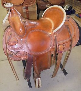 15.5" USED BILLY COOK NEBRASKA RANCHER WESTERN SADDLE 3 984 1