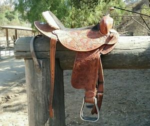 Charmane James Barrel Saddle by Double J 16"