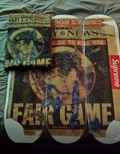 Supreme Dash Snow skateboard set and shirt