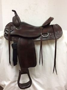 Tex Tan 16" Calgary Pleasure/Trail Saddle 08-4025 Used Regular Quarter Horse Bar