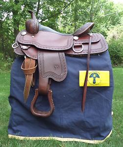 CIRCLE Y 17" WESTERN TRAIL SADDLE 0365