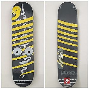 RARE Kaws X Mark Gonzales X Krooked Skateboard - Futura Phil Frost Blender Obey