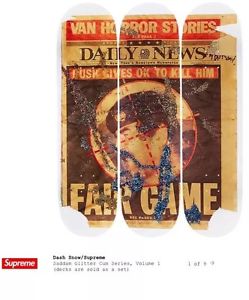 Supreme X Dash Snow Skateboard Deck Limited Set Of 3