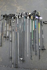Trekking pole walking stick Lot 17 sticks single stick variety hiking Leki