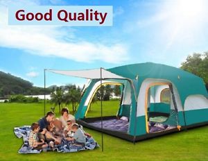 Waterproof 12 Man Beach Tent  Family Camping Large Group Sun Protection Shelter