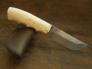 BULAT CUSTOM Jagdmesser Zlatoust Messer Rostfreier Damast D2+420HC Messer 60-HRC