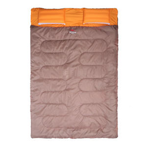 5X(NatureHike Double Sleeping Bag 23F/-5C Outdoor Camping Hiking W/ 2 Pillows)