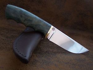 BULAT CUSTOM Exklusives Jagdmesser Zlatoust Messer Silberstahl (1.2210) 64-HRC