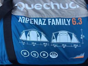 Quechua Arpenaz Family 6.3 6 Man Tent New