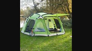 skandika Copenhagen 8 Berth/Man Group Tent Sewn-in Floor 5000mm Column Green New