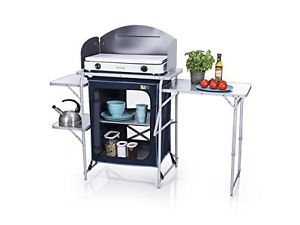 Tri-Star CamPart Travel Camping Outdoor Kitchen with 6 Adjustable Feet and