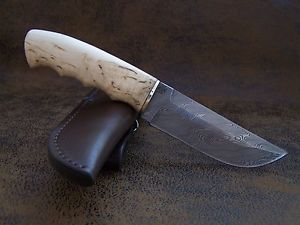 BULAT CUSTOM Jagdmesser Zlatoust Messer Rostfreier Damast D2+420HC Messer 60-HRC