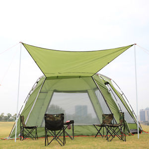 Waterproof 5 Person Family Camping Instant Tent Hiking Outdoor Tents Green