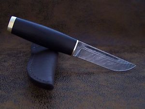 BULAT CUSTOM  Finnenmesser Zlatoust Messer High Carbon Damastmesser 448 lagen